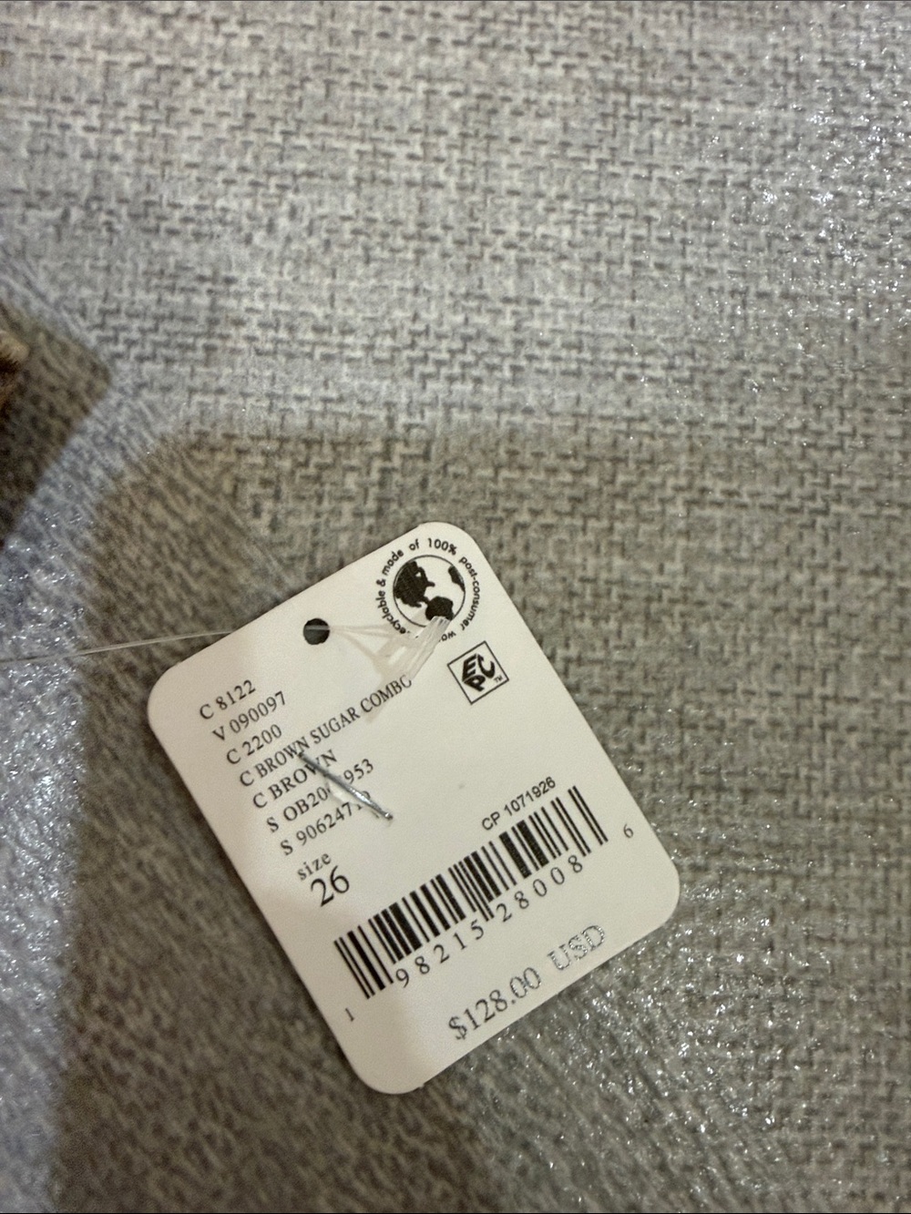 NWT Free People We The Free Good Luck Printed Barrel Jeans Leopard Brown Sugar - Picture 3 of 5